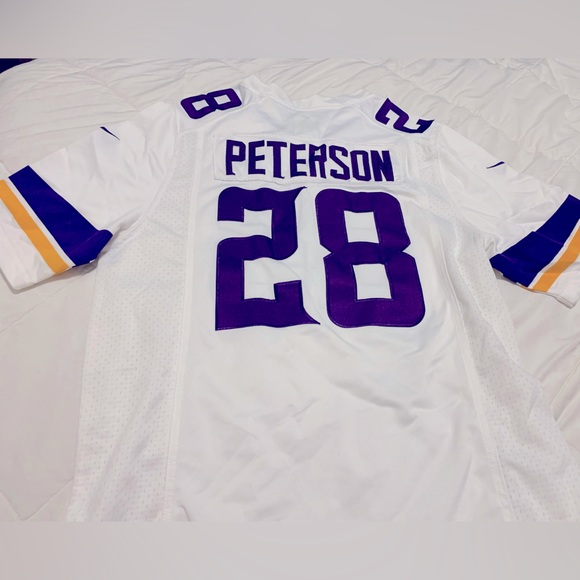 NFL NIKE ON FIELD Minnesota Vikings Peterson #28 Jersey - Picture 1 of 9